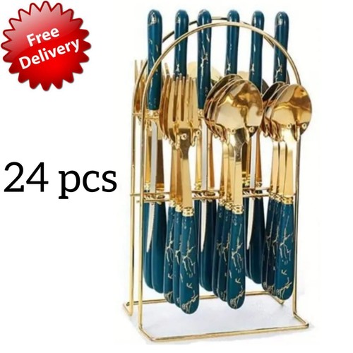 24pcs stainless steel cutlery - 24pcs,