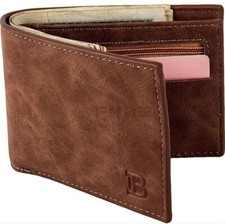 Mens Slim Leather Wallets Zip