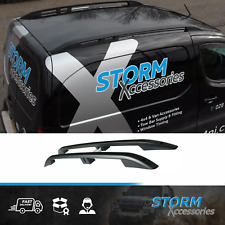 BLACK ALUMINIUM ROOF BARS - ROOF RAILS PAIR - SWB FOR PEUGEOT PARTNER 2008-2017 