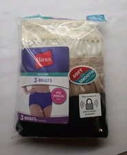 3 Pack Hanes Nylon Briefs Full