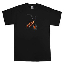 MINI ROCKER BIKE FREESTYLE WILDCAT ORANGE BLACK MINI BMX KIDS T SHIRT SMALL