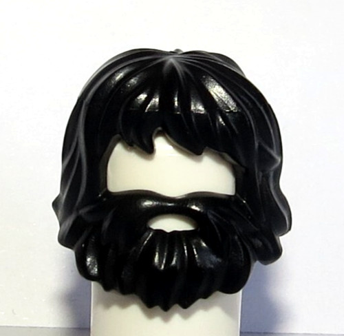 Lego black shaggy hair - lego,