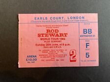 Rod Stewart Ticket 1983