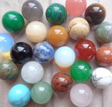 1x Mini 10mm Natural Gemstone Crystal Ball Healing Sphere Orb Marbles B1G2F