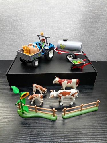 Playmobil tractor and trailer - playmobil,