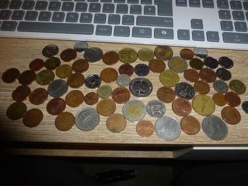 Mixed old foreign - old, coins