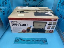 *SEE DESC*Retro Vinyl Record Player Turntable Bluetooth Speaker Soundbar AUX RCA