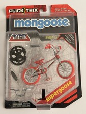 Flick Trix Retro Mongoose Supergoose BMX Racing Bike Silver Red RARE Skyway New
