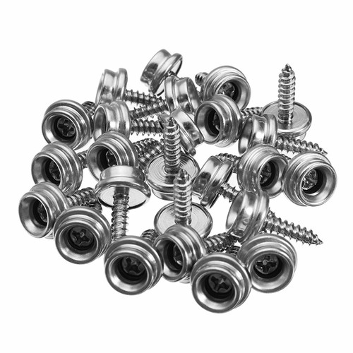 Stainless steel snap - stainless, screws