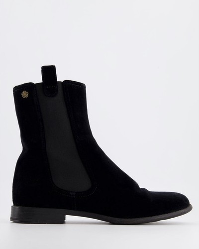 Chanel boots black velvet - boots,