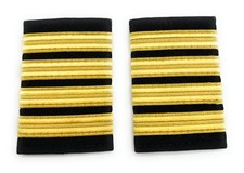 Pilot Captain,Gold Strips