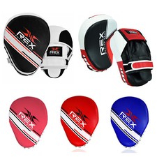 REX Boxing Focus Pad Hook & Jab Adult Training MMA Muay Thai Punching Mitts UK