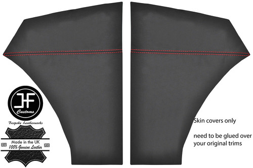 Red stitch side kick panel - red,