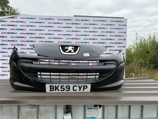 PEUGEOT 207 HATCHBACK 3DR MK1 PH1 2009 BLACK EXL FRONT BUMPER MARKS