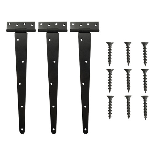 Heavy duty black tee hinges - tee,