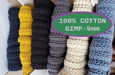 Gimp Braid Scroll Cotton 9mm Upholstery Trim Gimp Braid Trim Upholstery Gimp