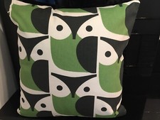 Orla Kiely Handmade Double sided owls green  Cushion Cover 16"x16"(40x40cm)