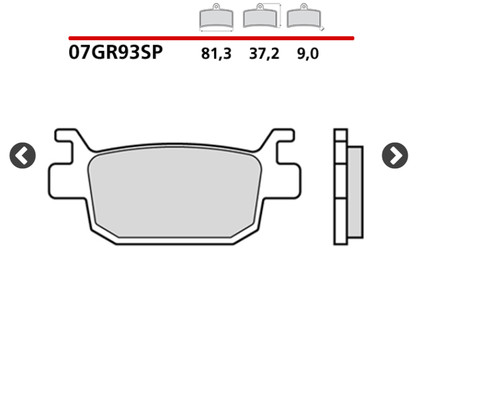 Brembo carbon rear brake pads - brembo,