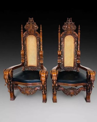 Burmese throne chairs - burmese,