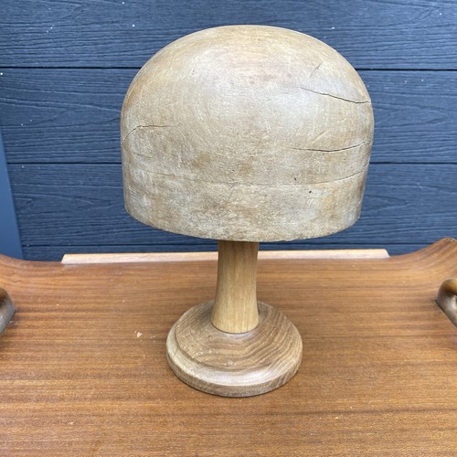 Vintage milliners wooden hat - vintage,