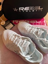 BRAND NEW Rebel Athletic Unisex Ruthless White Cheer Shoe
