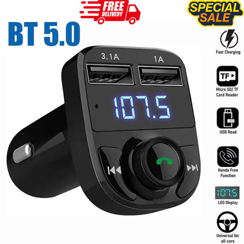 Wireless car charger - car, fm