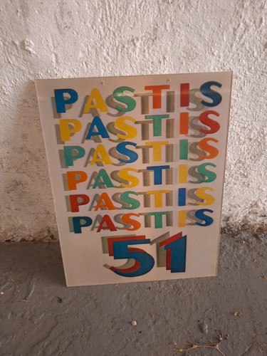 Pastis advertising plaque - pastis,