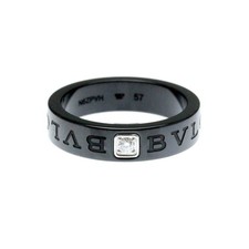 Bvlgari Bvlgari Double Logo 1P Diamond Ring White Gold (18K),Ceram... BF587474