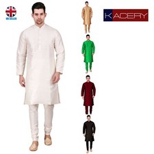 Men's Indian  Dupin Silk Kurta