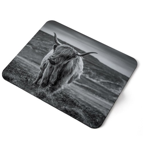 Mouse mat pad highland - highland, cow