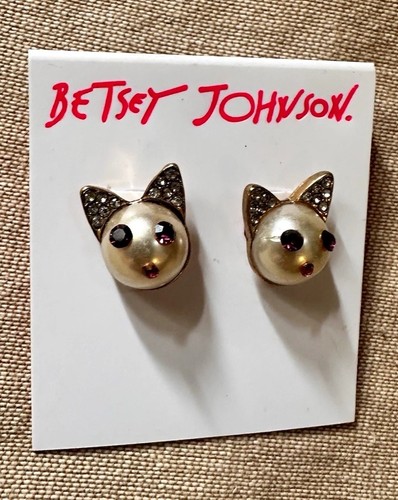 Betsey johnson signed gold - johnson,