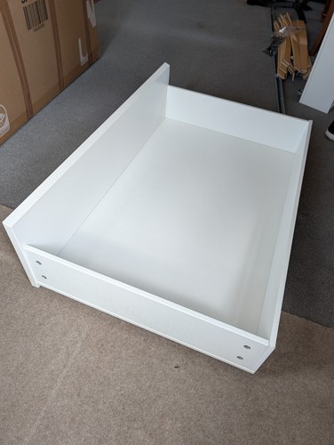 Ikea white malm under bed - white,