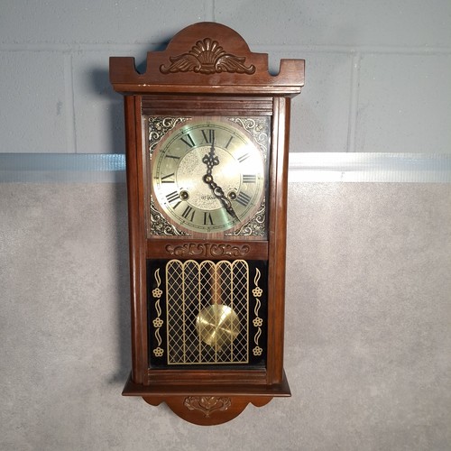 Vintage wooden wall clock - wooden,