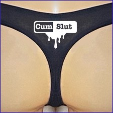 Naughty Cum Slut Ladies Cotton