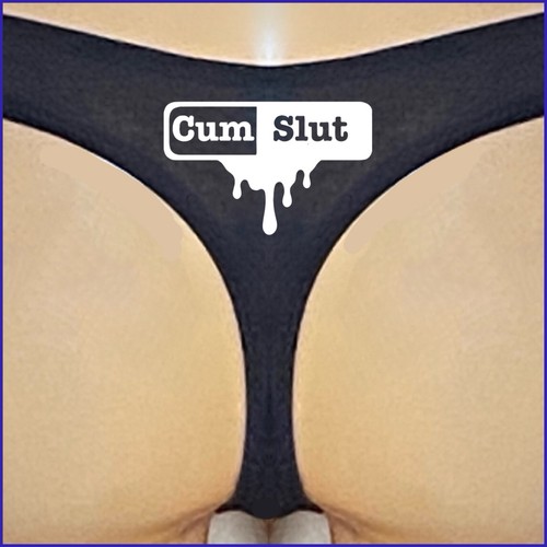 Naughty cum slut ladies cotton - naughty,