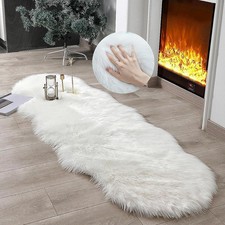 Faux Fur Sheepskin Rug Fluffy