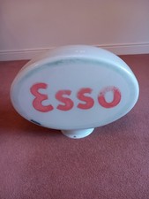 Original  Esso  Glass Petrol Pump Globe