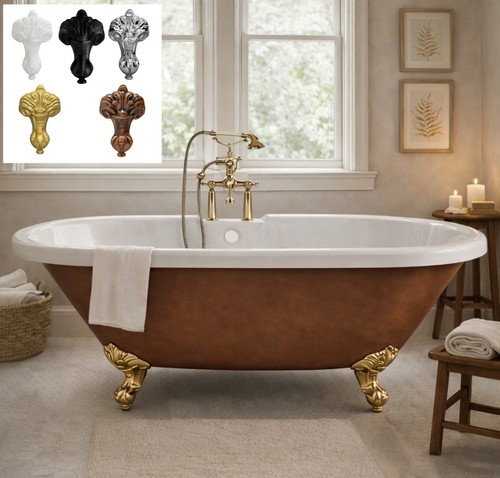 1700mm copper freestanding - 1700mm,