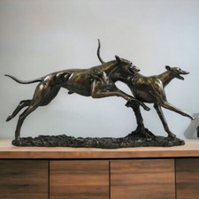 Bronze Finish Resin Greyhound