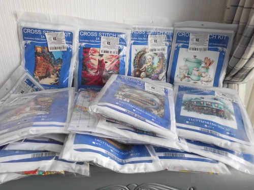Cross stitch kits printed - cross,