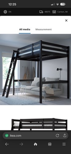 Ikea stora loft bed frame - stora,