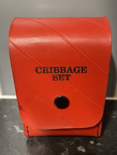 Cribbage set real leather - cribbage,