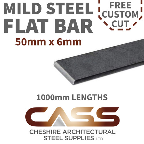 50mm 6mm mild steel - 6mm, bar