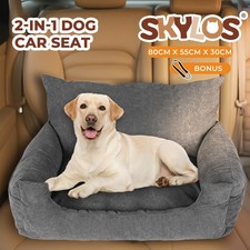 Skylos Pet Car Seat Dog Booster Mat Portable Large Travel Bed Removable Washable