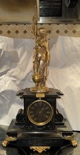 Rare Antique French Figural Conical Mystery Clock By Eugène Farcot