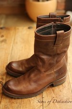 R.Soles Brown Leather Zip Up