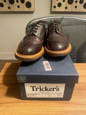 Tricker’s BOURTON COUNTRY SHOE - ESPRESSO BURNISHED , Commando Sole, size 6.5