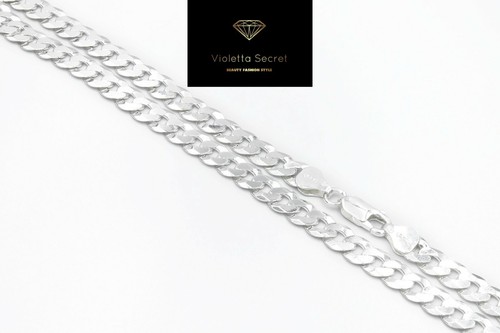 Solid 925 sterling silver curb - solid,