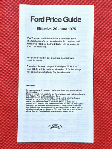 1975 ford cars price list - 1975,