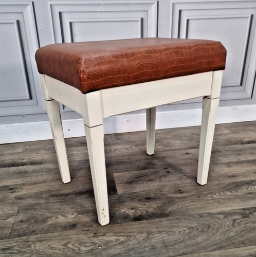 Vintage piano dressing stool - piano,